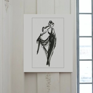VIVIENNE | Fashion Illustration | Limited Edition Giclee Ink Print, Framed
