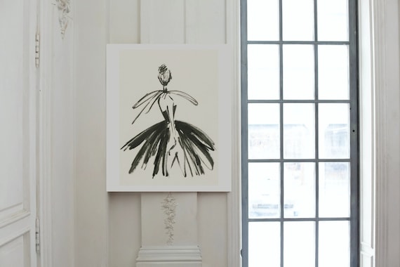 VIOLA | Fashion Illustration | Limited Edition Giclee Ink Print, ballerina, ballet, opera