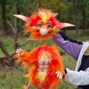 Made to order!  Fiery from labyrinth, fiery, poseable art doll