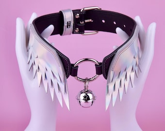 Handcrafted Pearl collar with wings
