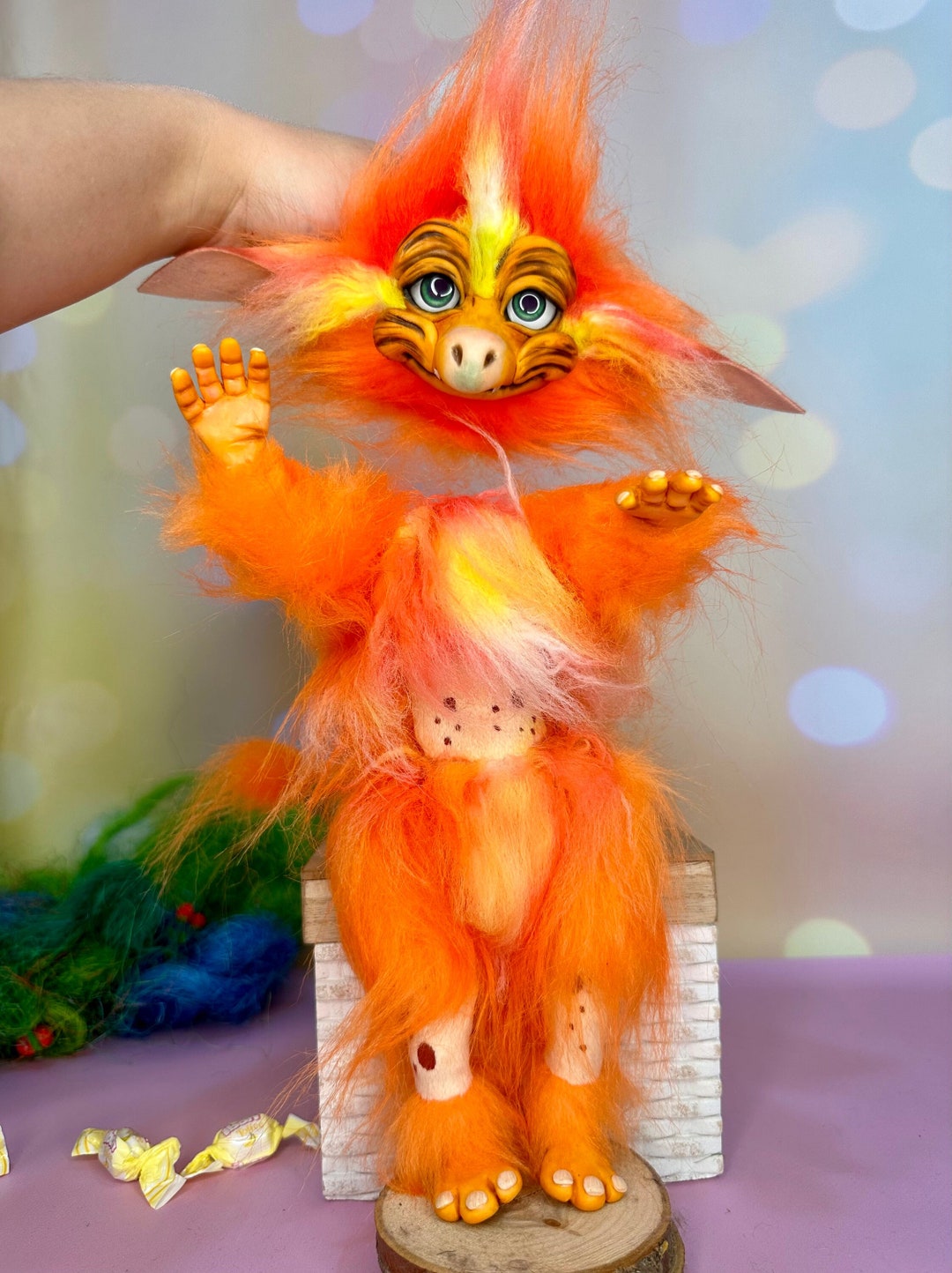 Fiery From Labyrinth Fiery Poseable Art Doll Etsy