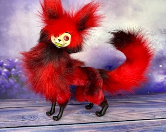 Muñeca Alastor, Felpa Poseable, Fan Art del Hotel Hazbin