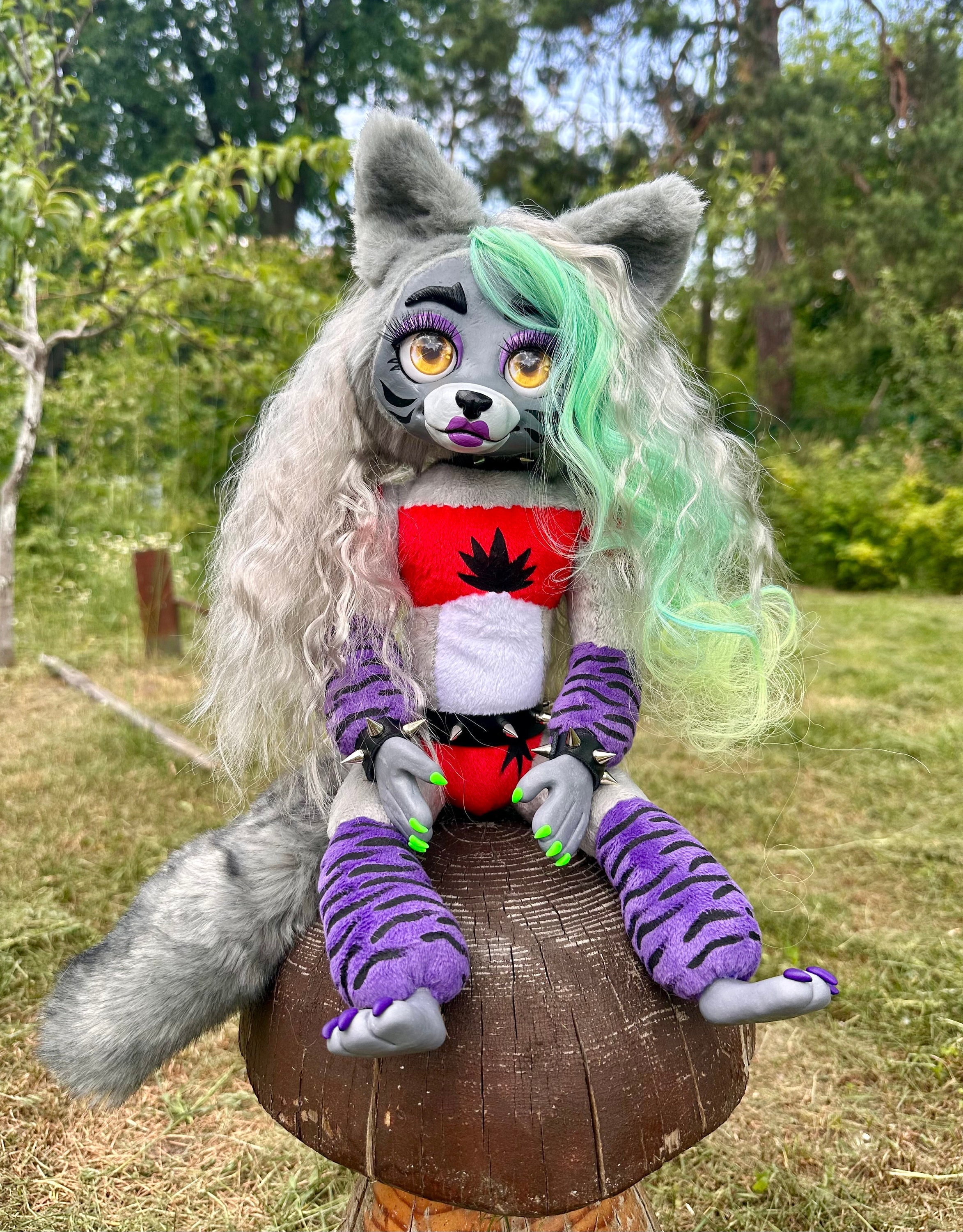 Roxanne Wolf, Wolf Fnaf, Poseable Art Doll