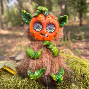 Pumpkin doll, pumpkin toy, Halloween accessory, Halloween, monster pumpkin