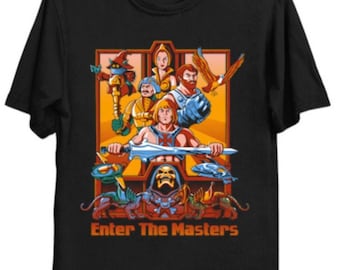 Enter the Masters T-Shirt | He-Man Inspired Martial Arts Tee | Masters of the Universe Fan Gift | Kung Fu Cartoon Shirt