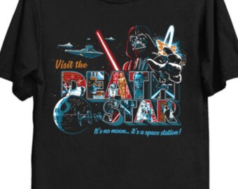 Visit a Space Station T-Shirt | Galaxy Far Away Inspired Tee | Space Opera Fan Gift | Sci-Fi Travel Parody Shirt