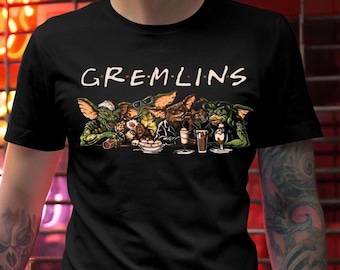 Gremlins Inspired T-Shirt | 80s Horror Movie Fan Gift | Mogwai Gizmo Tee | Vintage Horror Shirt | Movie Mashup Graphic Tee