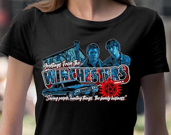 Winchesters T-Shirt | Supernatural Inspired Fan Tee | Demon Hunter Gift | TV Show Lover Shirt