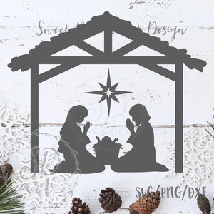 Download O Holy Night Svg Nativity Svg Nativity Scene Svg Christmas Etsy
