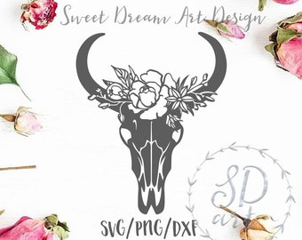 Download Free Bull Skull Svg Etsy SVG Cut Files
