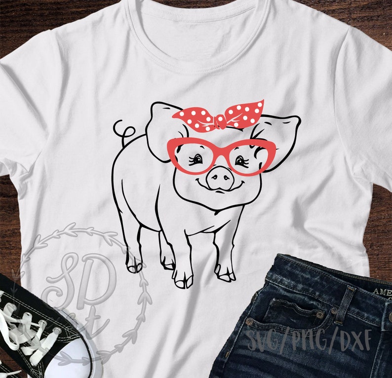 Download Pig with Bandana and glasses svg Pig svg Cute pig svg | Etsy Download Pig with Bandana and glasses svg Pig svg Cute pig svg | Etsy