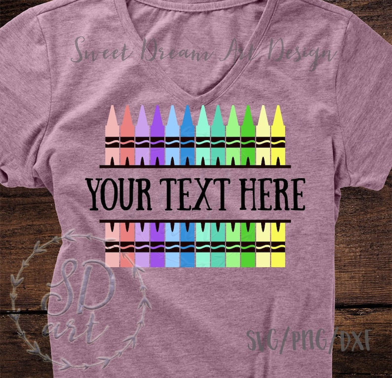 Download Crayon teacher svg Crayons svg Crayon split monogram svg | Etsy