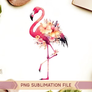 Flamingo png,Tropical Flamingo png, Floral flamingo png, Summer png,Flamingo Exotic Flowers png,Flowers flamingo png,Flamingo Watercolor png