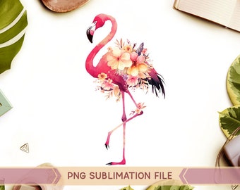 Flamingo png,Tropical Flamingo png, Floral flamingo png, Summer png,Flamingo Exotic Flowers png,Flowers flamingo png,Flamingo Watercolor png