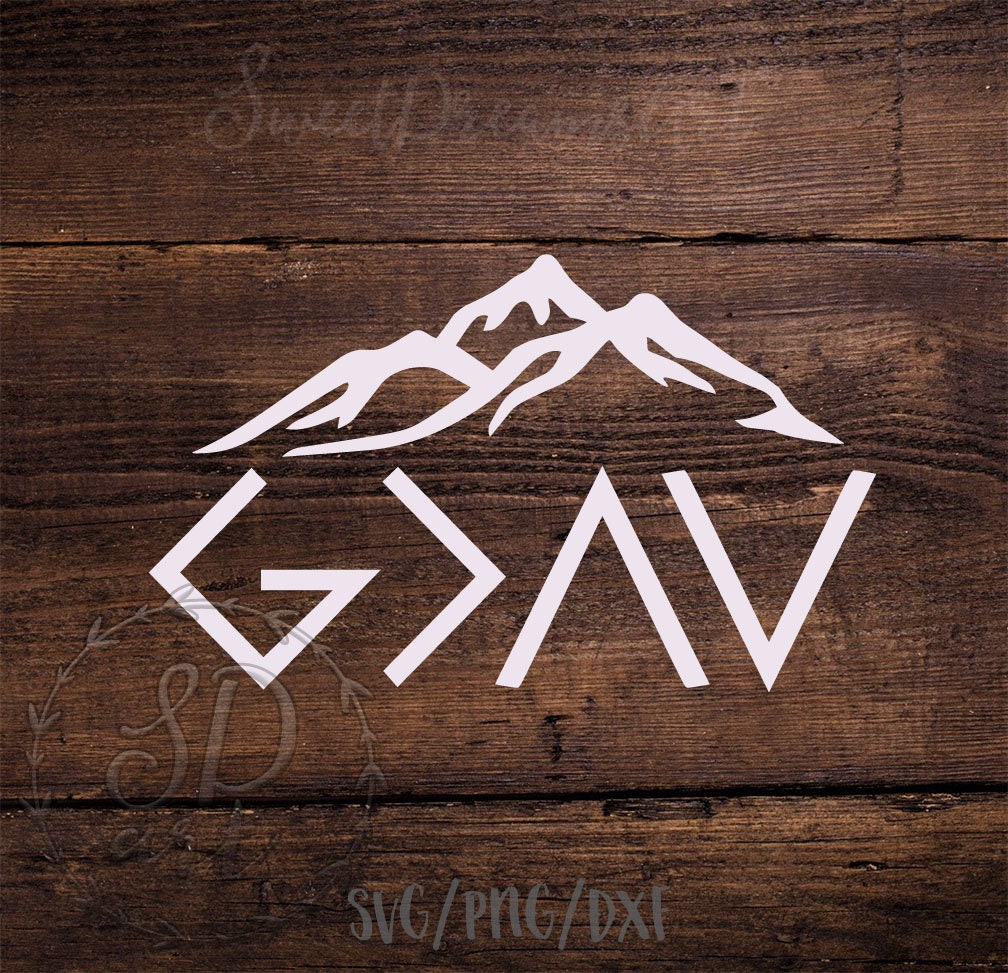 God Is Greater Than Highs And Lows Symbol God is Greater Than the Highs and Lows Svg File God is Greater | Etsy