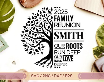 Albero della riunione di famiglia in formato SVG, Le nostre radici sono profonde in formato SVG, Il nostro amore è più profondo, Le nostre radici sono profonde in formato Png, Design della riunione di famiglia, Albero della riunione di famiglia in formato PNG