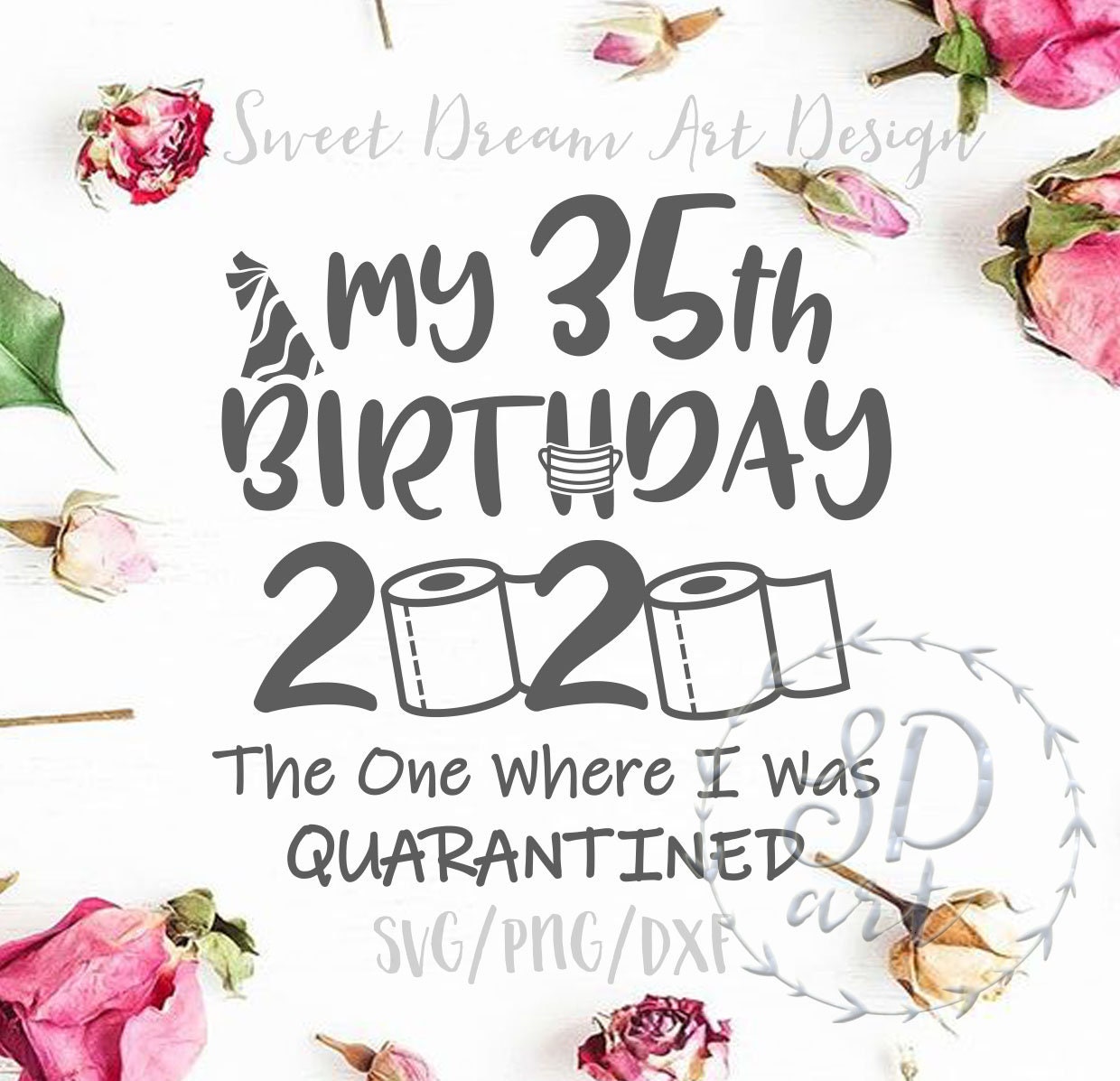 Download My 35th Birthday 2020 Svg My 35th Birthday The One Where I Etsy