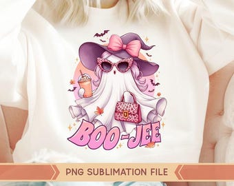 Ghost Boo-jee PNG,Boo-jee png, Boujee png, BOO Ghost,Girly Halloween Png, Girly Ghost png,Halloween Mama,Spooky Season,Coffee ghost,Bou jee