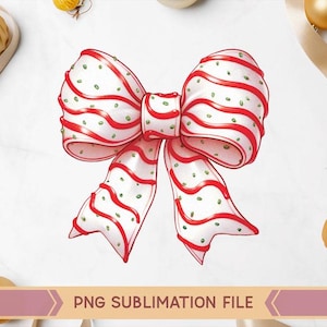Christmas Tree Cake Bow png, Christmas Coquette bow Png, Trendy Christmas Bow, Cute Christmas Bow png,Girly Christmas Png,Xmas Christmas Png