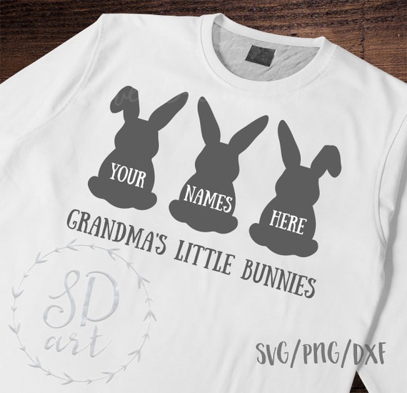 Download Grandma S Little Bunnies Svgeaster Svglittle Bunnies Etsy