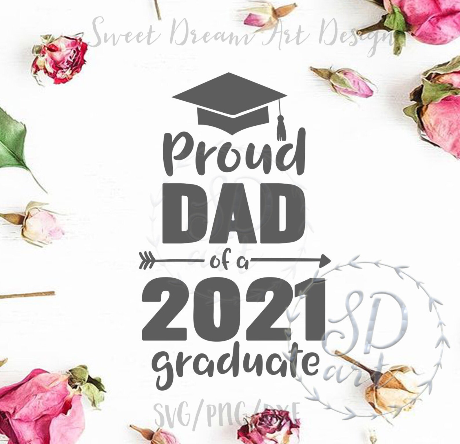Download Proud Dad 2021 svg Proud Dad svg quarantined Graduate svg | Etsy