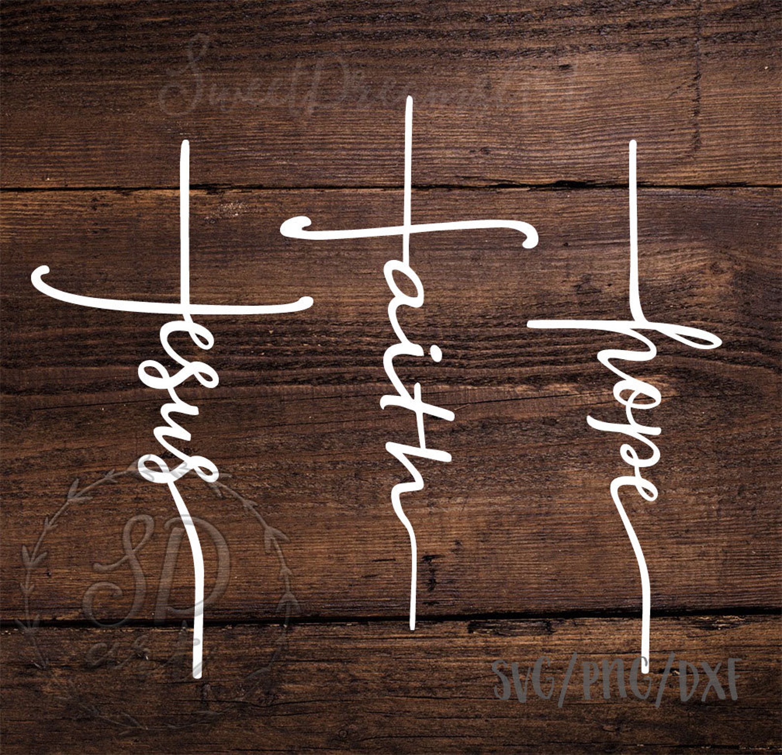 Faith Cross Svg Jesus Cross Svg Hope Cross Svgfaith Svg Etsy