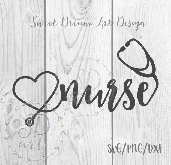 Nurse Svg File Heart Stethoscope