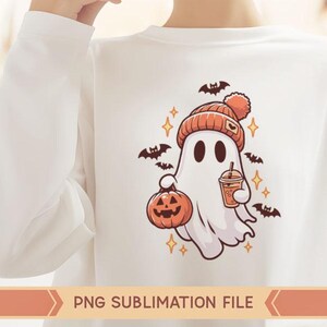 ゴースト png、ゴースト コーヒー png、面白いゴースト、レトロなハロウィーン、不気味な png、レトロなゴースト、帽子をかぶった不気味なゴースト png、コーヒーを飲むブジー ゴースト 画像 5