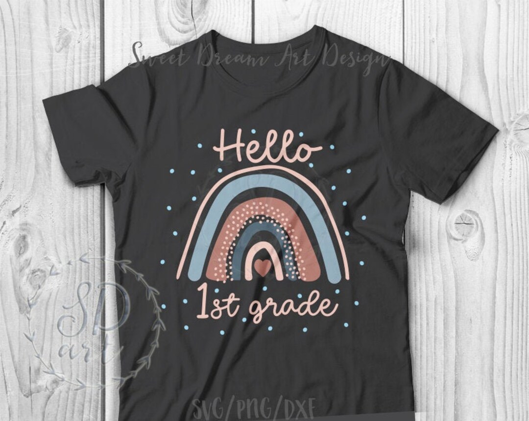Hello 1st Grade Svg, 1st Grade Svg, Back to School Svg, First Grade Svg ...