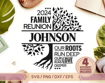 Family Reunion Tree SVG, Our Roots Run Deep SVG,Family Reunion SVG,Family Reunion Shirt Design,Family Reunion Tree 2023, Reunion Tree 2024