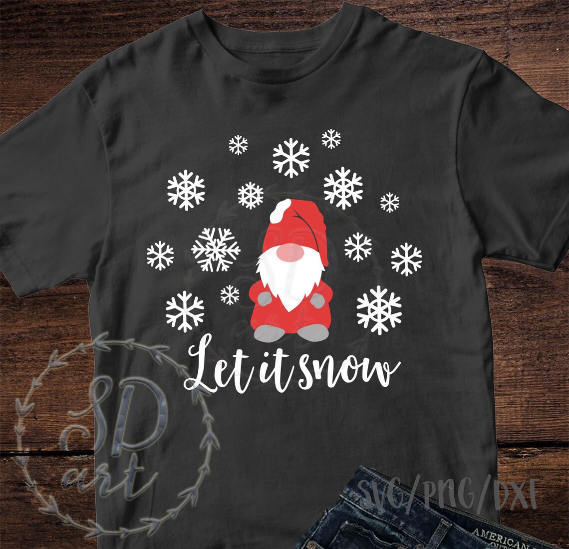 Download Let it Snow svg Christmas gnome svg Gnome svg Winter Gnome | Etsy