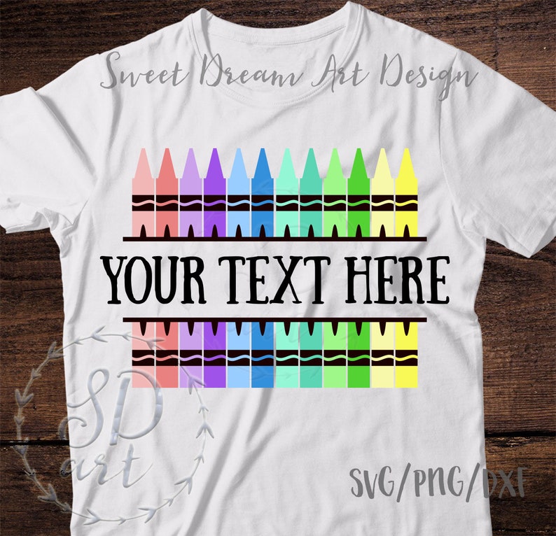 Download Crayon teacher svg Crayons svg Crayon split monogram svg | Etsy