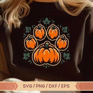 Paw Pumpkin SVG, Paw Dog Pumpkin SVG, Dog Paw Pumpkin SVG, Halloween Dog Paw, Halloween Fall Pumpkin Paw, Love Dog SVG, hondenliefhebber SVG, hond moeder