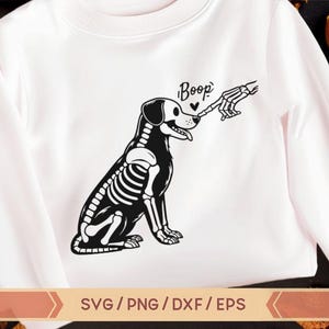 Funny Dog Skeleton svg, Boop Skeleton Dog svg, Halloween Dog, Dog Lover, Spooky cute dog, Dog Boop svg, Skeleton Dog svg, Dog Skeleton PNG