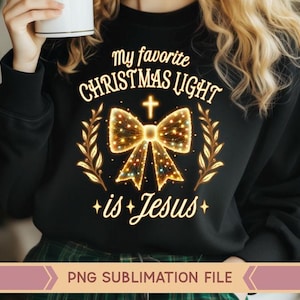 Minha luz de Natal favorita é Jesus PNG, Natal cristão Png, arco coquete de Natal PNG, Natal png, Natal Jesus png, Fé PNG