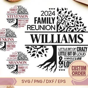 Árbol de reunión familiar personalizado SVG, regalo de arte de árbol genealógico personalizado, regalo personalizado regalo de reunión familiar personalizado, pedido personalizado de reunión familiar