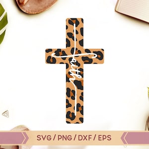 Svg croix foi, guépard croix foin, guépard foi svg, fichier svg foi, guépard croix clipart, svg foi, cricut, silhouette, fichier coupé