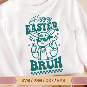 Feliz Páscoa Bruh Svg, Feliz Páscoa Coelho Dabbing Svg, Coelho da Páscoa Svg, Coelhinho da Páscoa Fofo Svg, Dia da Páscoa Svg, Páscoa para Crianças, Páscoa para Meninos
