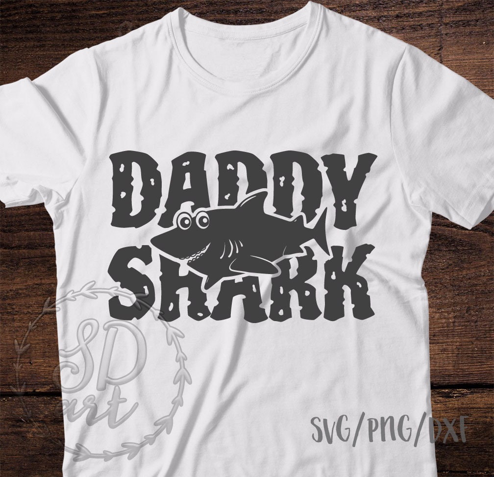 Daddy Shark SVG Daddy Shark svg file Family Shark svg | Etsy