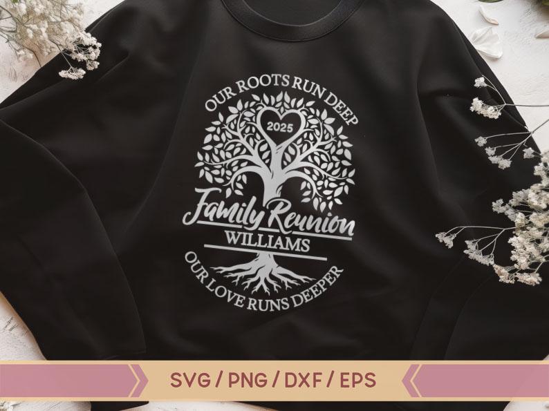 Family Reunion Tree SVG, Our Roots Run Deep Svg,family Reunion SVG ...
