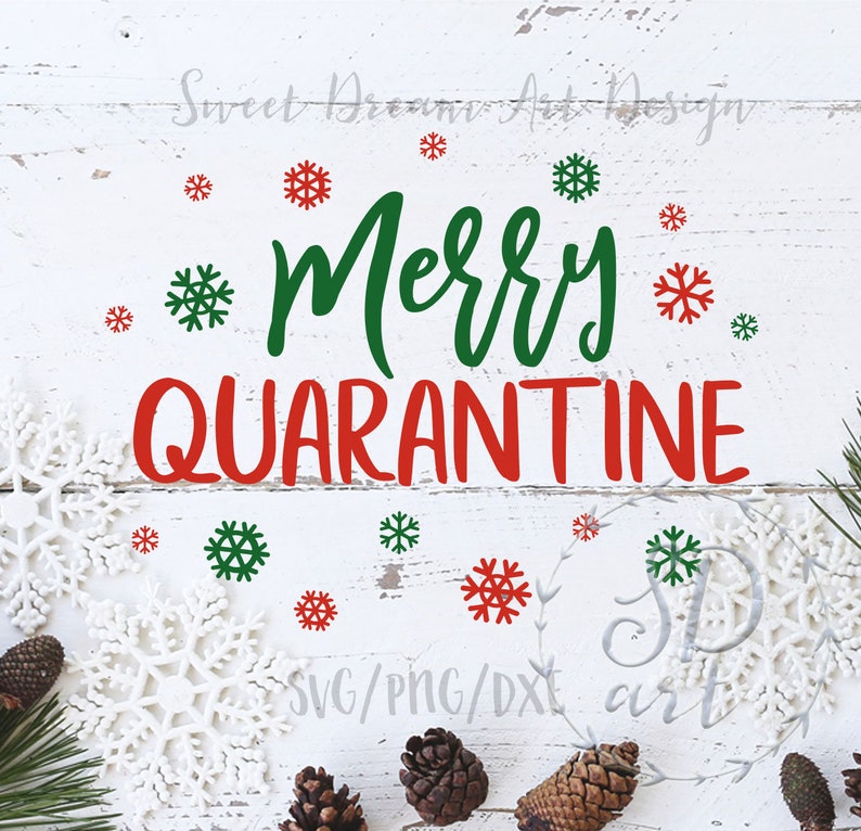 Download QUARANTINE CHRISTMAS svg Merry Quarantine svg Merry | Etsy