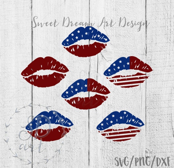 Download Flag Lips Svg Us Flag Svg 4th Of July Svg Fourth Of July Kiss Svg American
