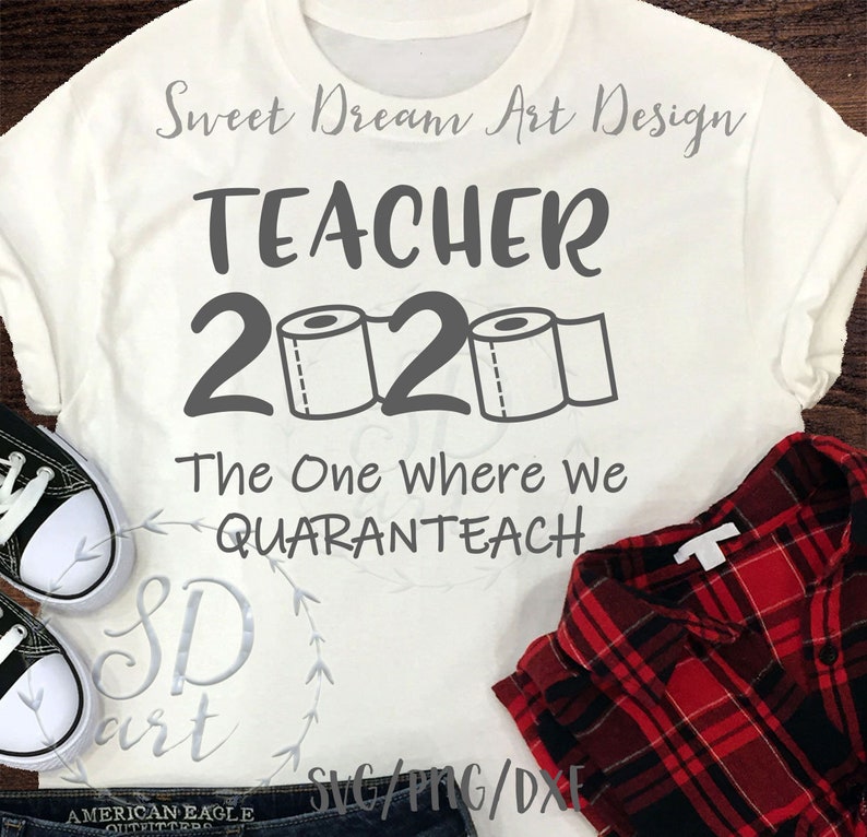Quarantine Teacher SVG Teacher 2020 the one where we | Etsy