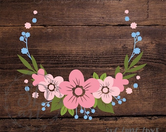 Flor svg, flor wreath Svg, Floral svg, Flores svg, Floral boda svg, corona de boda SVG, Wreath Svg, Corona de laurel Svg Wreath Svg Monogram