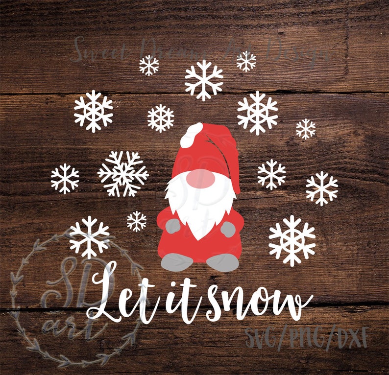 Download Let it Snow svg Christmas gnome svg Gnome svg Winter Gnome ...