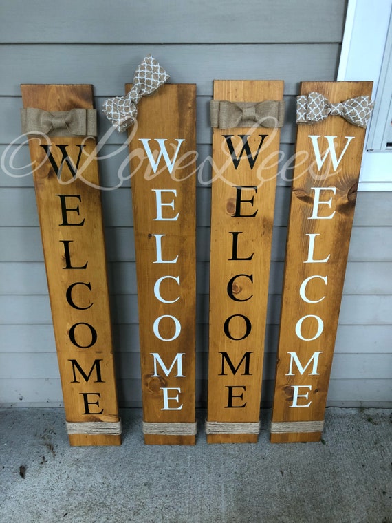 Welcome Sign Welcome Sign Front Porch Welcome Sign Front Etsy