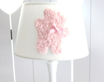 Tischlampe / Lampenschirm  Teddy  rosa