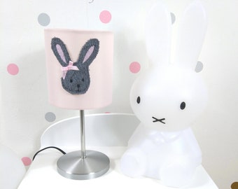 Tischlampe, Kinderlampe, Nachttischlampe, Häschen, Tischleuchte, Kinderzimmerlampe, Lampenschirm, Babyzimmer, lampshade, nursery, rabbit