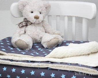 Kuschlige Baby manta 3d suave aterciopelada con nombres y fechas bordadas niños manta