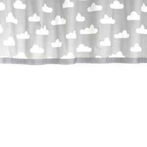 Curtain curtain clouds grey white scarf nursery baby room curtains weaving wall window curtains children
